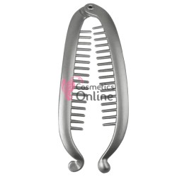 Accesoriu tip banana pentru prins parul din plastic PZS009CC - Argintiu 